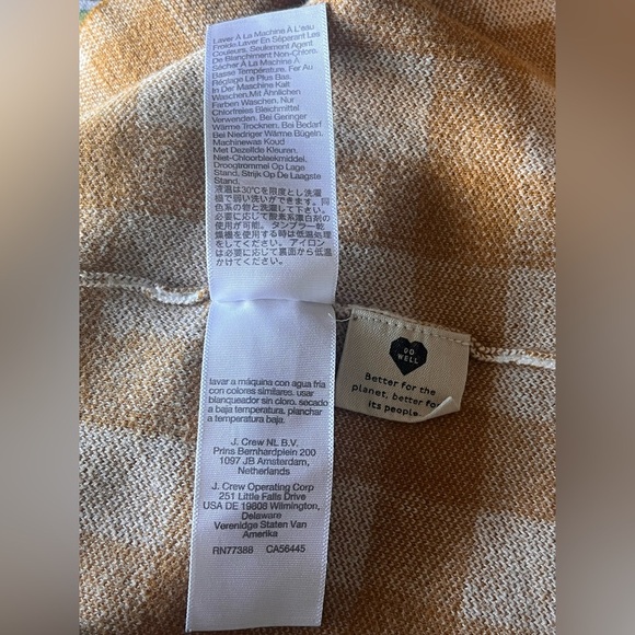 Madewell Mustard and White Checkered Tank Top. Sz/M - Picture 9 of 10